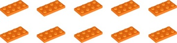 LEGO Płytka 2x4 Pomarańczowy 3020 4158355 - 10szt