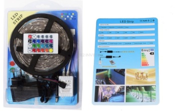 НАБОР ИЗ 5 МЕТРОВ RGB СВЕТОДИОДНОЙ ЛЕНТЫ + пульт дистанционного управления