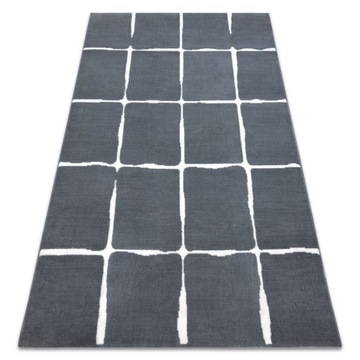 DYWAN FLASH 115x160 cm KRATA KRATKA szary #B854