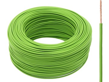 Przewód instalacyjny LGY 1x1mm zielony 1m