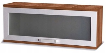 Szafka wisząca 100 cm z szybą śliwa wallis X14