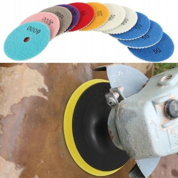 АЛМАЗНЫЕ ПОЛИРОВАЛЬНЫЕ КОДЫ ДЛЯ ПОЛИРОВКИ ГРАНИТА, БЕТОНА И МРАМОРА 12 ШТ.