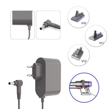 ЗАРЯДНОЕ УСТРОЙСТВО ДЛЯ ПЫЛЕСОСА БЛОК ПИТАНИЯ 1,8 М ДЛЯ DYSON V10 V11 V12 V15 SV12 SV14 SV15
