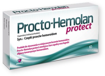 Procto-Hemolan Protect, czopki, 10 szt.