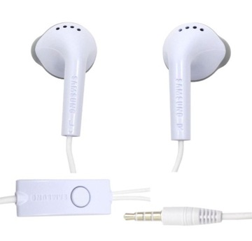 Słuchawki Jack 3,5mm Samsung EHS61ASFWE białe ORYGINALNY Zestaw Słuchawkowy
