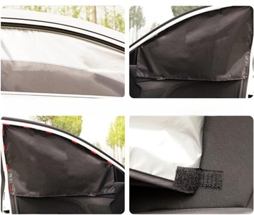 OSŁONA ROLETA 2x PRZECIWSŁONECZNA DO AUTA MAGNETYCZNA UV UNIWERSALNA RZEPY