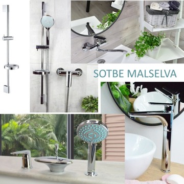 Смеситель для ванны, настенный смеситель для душа для ванны SOTBE MAL-BW-70298138
