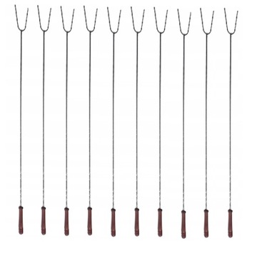 Widełki na ognisko kiełbasę grill 140cm10szt