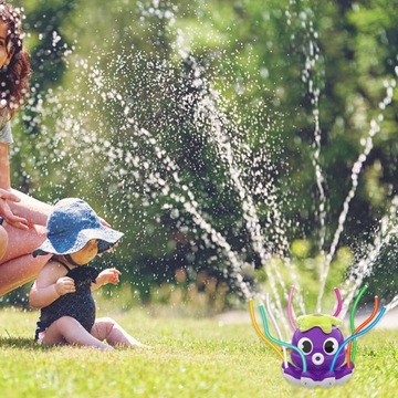 Осьминог АВТОМАТИЧЕСКИЙ ДОЖДЕВАТЕЛЬ ДЛЯ САДОВАЯ ДЕТСКАЯ ИГРУШКА ФИОЛЕТОВЫЙ