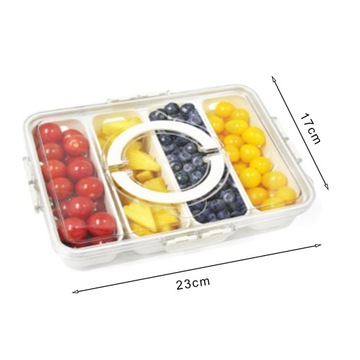 Разделенная коробка для закусок Crisper Box с 8 отделениями и контейнером для закусок