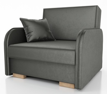 Fotel rozkładany GOLD jedynka pojemnik sofa welur