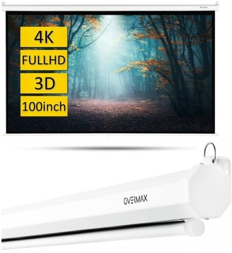 OVERMAX OV-ПОЛУАВТОМАТИЧЕСКИЙ ЭКРАН 100 ПРОЕКЦИОННЫЙ ЭКРАН