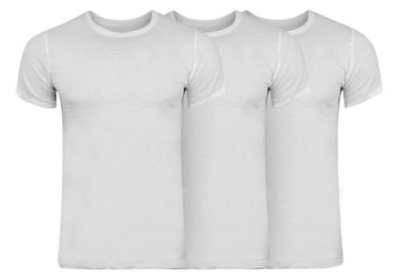 CALVIN KLEIN TRZYPAK 3P KOSZULKA T-SHIRT WHITE rXL