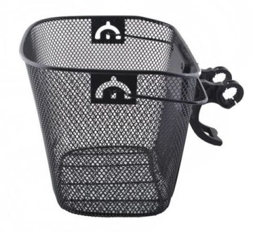 Корзина для велосипеда из черного металла