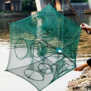 Подсак для ловли на живца, 8 отверстий.