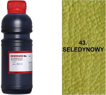 SELEDYNOWA 43 FARBA RENOSKÓR 200 ml WILBRA LAKIER DO RENOWACJI SKÓRY G12-91