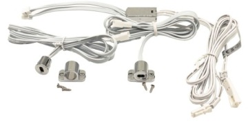 Włącznik LED sensor do szaf PODWÓJNY chrom