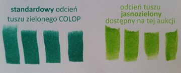 Tusz do pieczątek JASNOZIELONY light green NOWOŚĆ