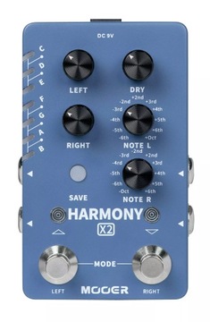 MOOER HARMONY X2 DUAL CHANNEL HARMONY EFFECTS PEDAL EFEKT GITAROWY