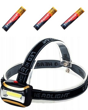 LATARKA CZOŁOWA LED 3 x baterie AAA NA GŁOWĘ MOCNA