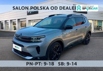 Citroen C5 Aircross SUV Plug-In Facelifting 1.6 PureTech Plug-In 225KM 2023 Citroen C5 Aircross 1.6 PHEV 225 Max EAT8 Bogata wersja FV23 Kredyt 0 Leas