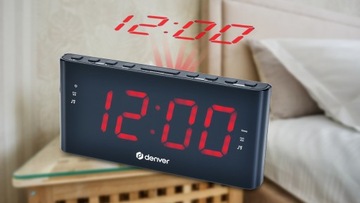 ДЕНВЕР РАДИО БУДИЛЬНИК FM ЧАСЫ С ПРОЕКТОРОМ БУДИЛЬНИК