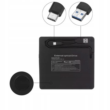 ВНЕШНИЙ ПОРТАТИВНЫЙ CD-DVD-привод USB 3.0 и USB-C