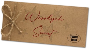 Życzenia świąteczne gwiazdkowe z logo PAKIETY 100x