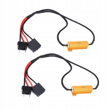 Светодиодный декодер H7, 2 шт., резистор вспышки 50 Вт, 6 Ом