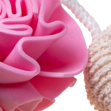 Подарочная корзина, набор мочалок для СПА, массажный подарок - 4 предмета