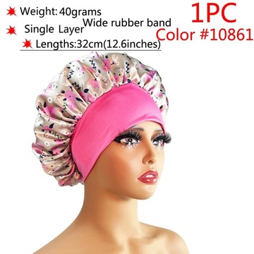 1PCS Lovely Satin Silk Hair Bonnet Care Cap f
