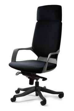 Fotel Obrotowy APOLLO Czarny Unique Tkanina Black