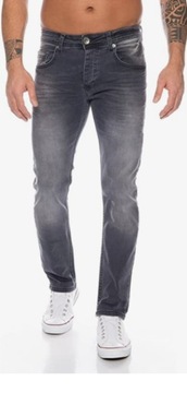 ROCK CREEK_W42 L38_Spodnie JEANS Szare