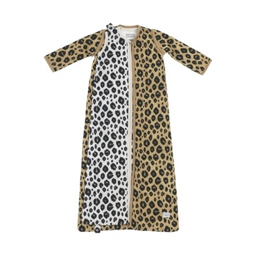 Meyco Baby Leopard śpiworek dla niemowląt 4 pory roku - multicolour