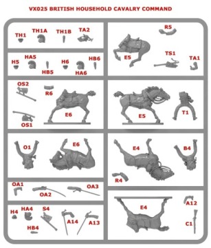 British Household Cavalry 1812-1815 3szt.