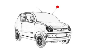 SZYBA PRZEDNIA CZOŁOWA AIXAM 2005 721 CROSSLINE