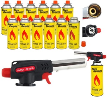 PALNIK GAZOWY NA GAZ FLAME GUN + 12 KARTUSZY