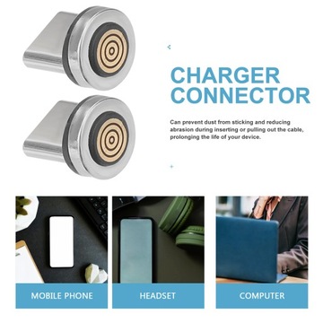 4 шт. МАГНИТНЫЙ АДАПТЕР USB C ВРАЩАЮЩИЙСЯ МАГНИТНЫЙ