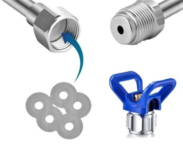 Покрасочный пистолет Silver Plus 2F + сопло 517 PAA + БЕСПЛАТНЫЙ блок RAC X