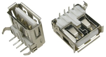 Gniazdo USB A do druku białe /0126