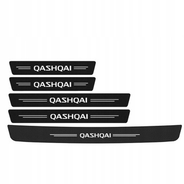 5 Naklejka na próg samochodu do Nissan Qashqai