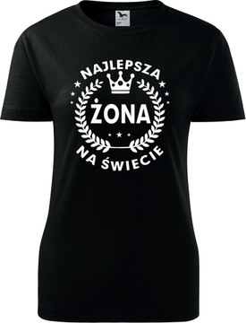 KOSZULKA PREZENT URODZINY T-SHIRT NAJLEPSZA ŻONA