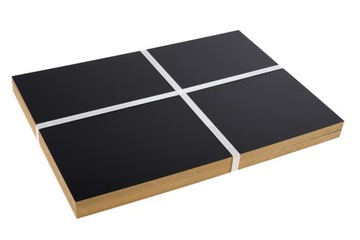 10x HDF Черный - 3 мм - A3 420x297 мм - лазерная резка