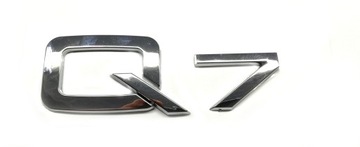 AUDI EMBLEMAT Q7 NAPIS ZNACZEK CHROM