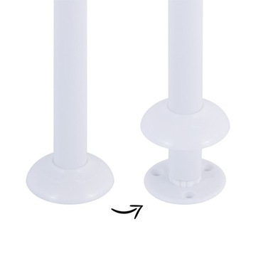 УГЛОВАЯ ДУШЕВАЯ рейка ДЛЯ ШТОР, БЕЛЫЙ BESSER