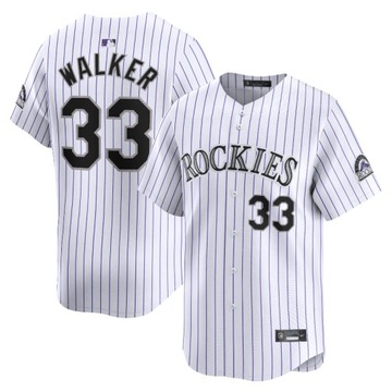 Męska koszulka zawodnika Larry Walker White Colorado Rockies Home Limited Player, 3XL