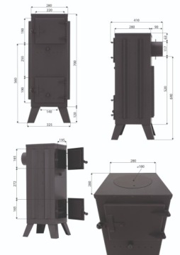 Печь-шамот Koza Szamociak GT7 Profi ECO DESIGN Экодизайн