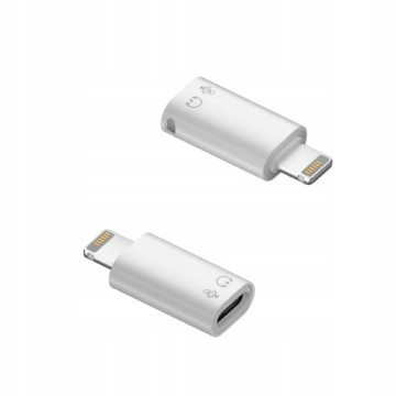 ADAPTER KONWERTER PRZEJŚCIÓWKA USB-C DO LIGHTNING DO IPHONE IPAD - BIAŁY