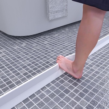 PRÓG PRYSZNICOWY DO ŁAZIENKA BARIERA WODNA ZAPORA 200CM DO ZLEWU, WANNA