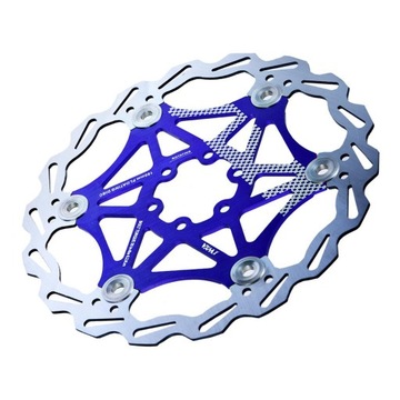 Bike Disc Brake Rotor Bicycle Floating Brake Blue